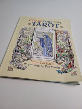 Color Your Own Tarot Mary Packard Fay Martin Vintage Tarot Art Book